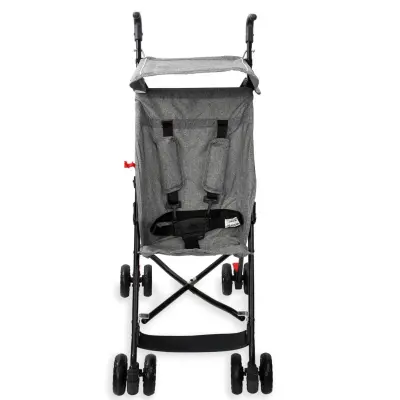 4 Baby Kolay Katlanabilen Eko Baston Bebek Arabası Gri - 3