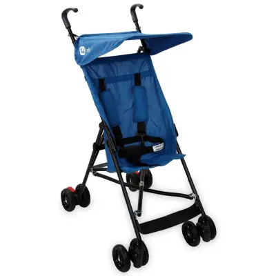 4 Baby Kolay Katlanabilen Eko Baston Bebek Arabası Mavi