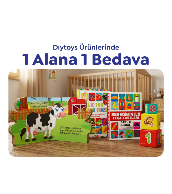 DIYTOYS ÜRÜNLERİNDEN 1 ALANA 1 BEDAVA