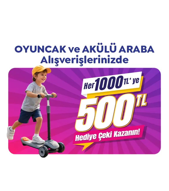 OYUNCAK 1000 TL YE 500 TL İNDİRİM