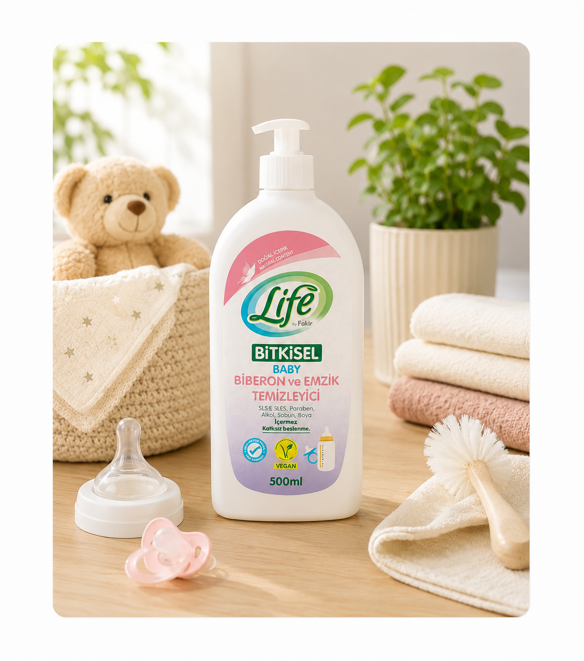 Life by Fakir Biberon Temizleyici 500 ml Sadece 89,90 TL 