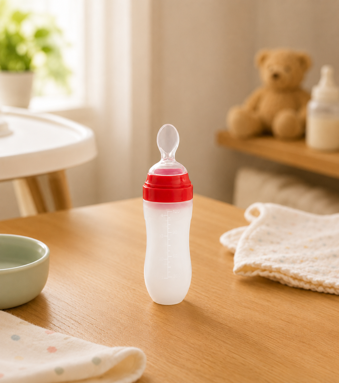 Bebedor Silikon Kaşıklı Biberon 120 ml 199.90 TL 
