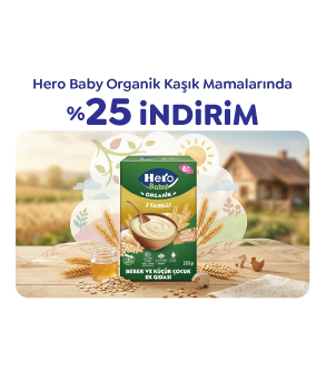 HERO BABY ORGANİK KAŞIK MAMALARINDA 