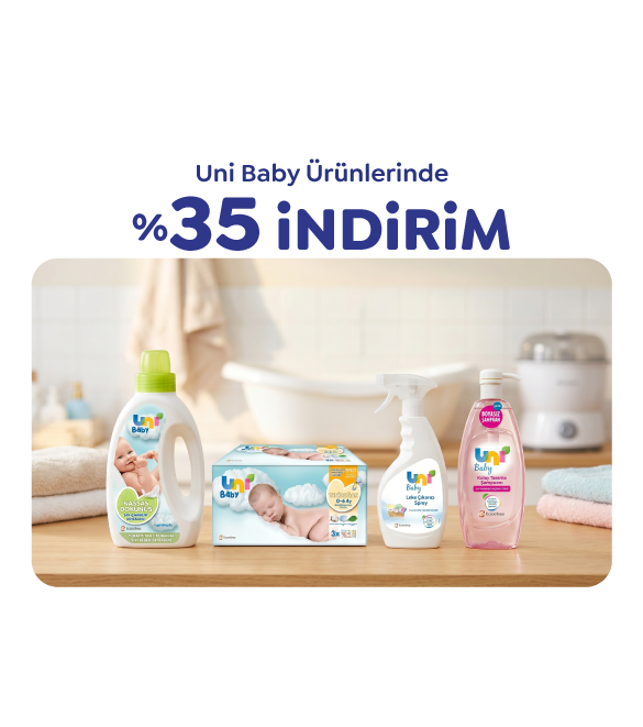 UNİBABY ÜRÜNLERİNDE %35 İNDİRİM