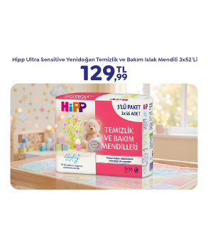 HİPP TEMİZLİK VE BAKIM ISLAK MENDİL 3*56 
 