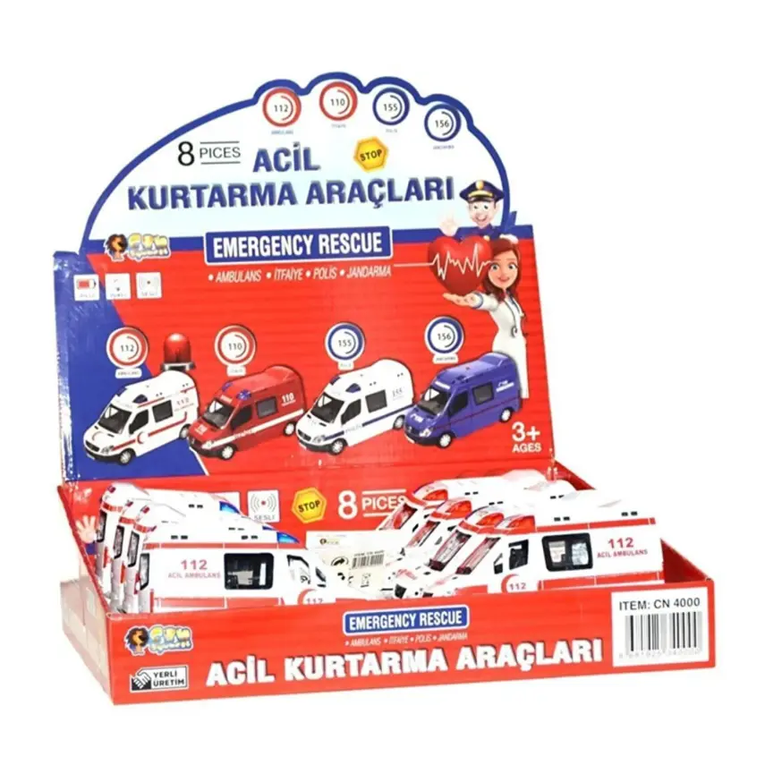 Acil Kurtarma Araçları Metal Sesli - 3