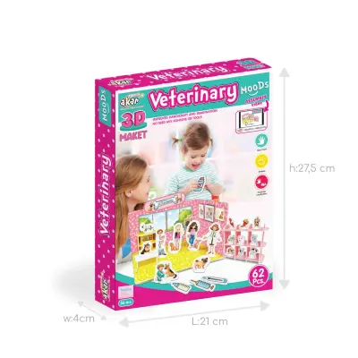 Akar Moods Veteriner 3D Maket - 3