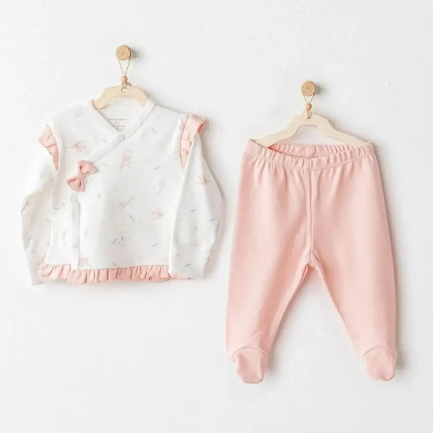 Andy Wawa 2Li Bebek Zıbın Takımı Love Family Somon Unisex - 1