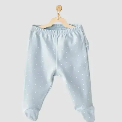 Andy Wawa 3lü Şapkalı Kız Bebek Zıbın Takımı Cuddly Bunny Bear Mavi - 3