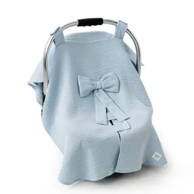 Andy Wawa Ana Kucağı Örtüsü Müslin Home Mavi 