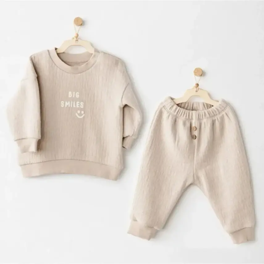 Andy Wawa Erkek 2li Takım Casual Bej - 1