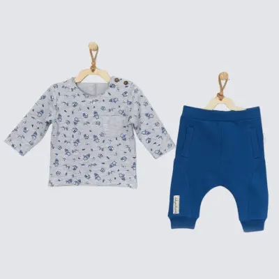 Andy Wawa Erkek 2li Takım Little Climber Gri Melanj