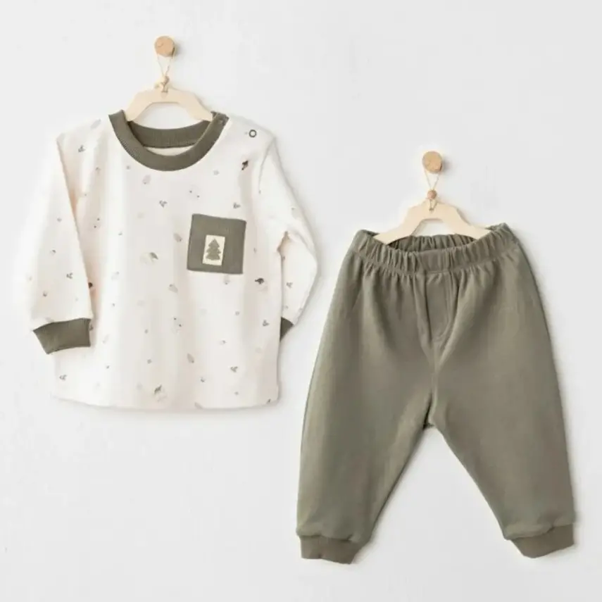 Andy Wawa Erkek 2li Takım My 1st Wardrobe Ekru - Yeşil - 4