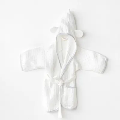 Andy Wawa Erkek Bebek Bornozu Wawa Boys Beyaz