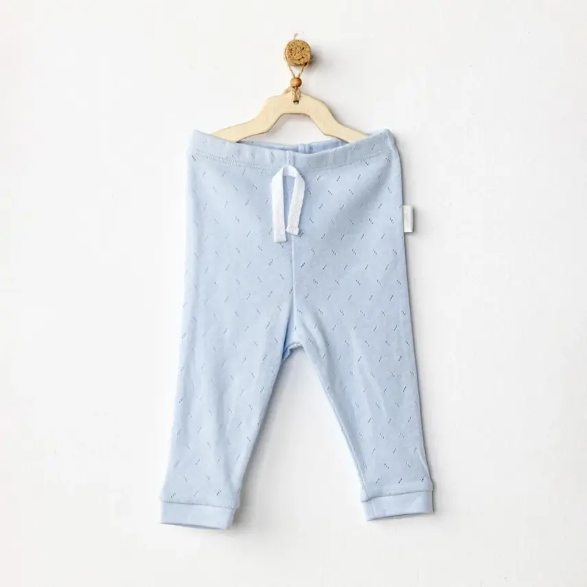 Andy Wawa Erkek Bebek Pantolon Jacquard Basic Mavi - 5