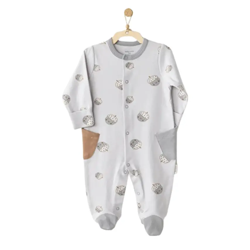 Andy Wawa Erkek Tulum Şapka Takım Hello Autumn Gri - 2