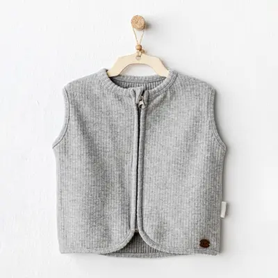 Andy Wawa Erkek Yelek Basic Gri Melanj