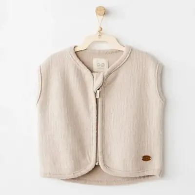 Andy Wawa Erkek Yelek Casual Bej - 3