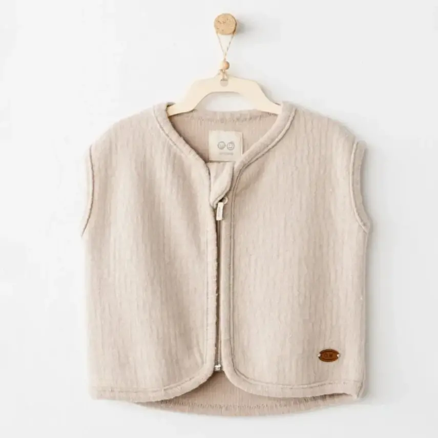 Andy Wawa Erkek Yelek Casual Bej - 3