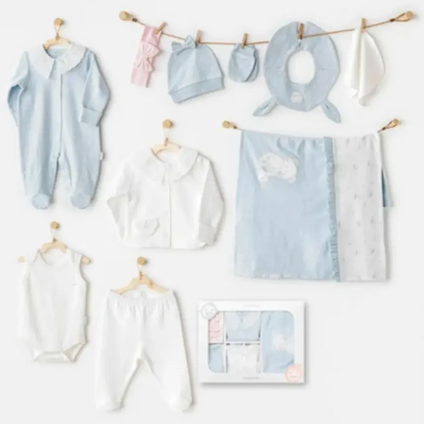 Andy Wawa Hastane Çıkışı 10lu Cuddly Bunny Bear Mavi - Pembe - 1