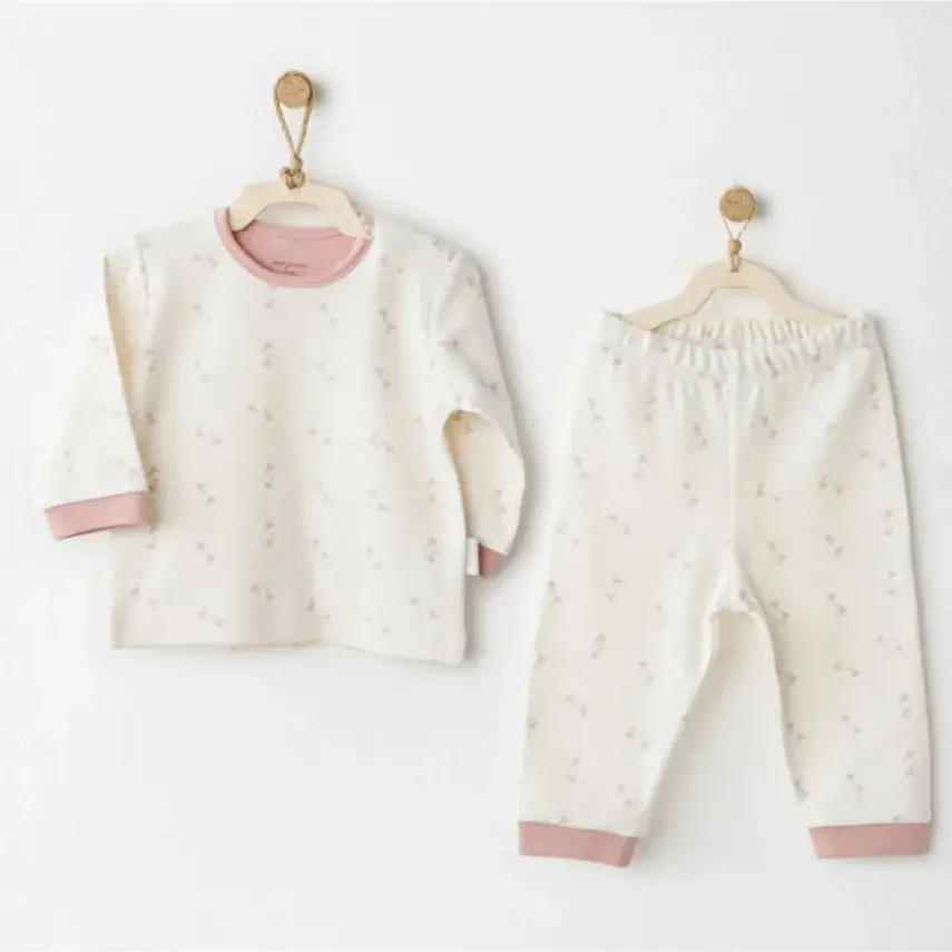 Andy Wawa Kız 2li Takım Mon Petit Amour Ekru - 1