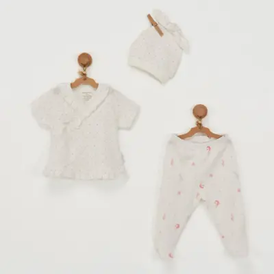 Andy Wawa Kız 3lü Takım Mermaid Ekru