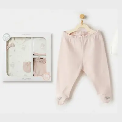 Andy Wawa Kız Bebek 5li Hastane Çıkışı Ballerina Ekru - 4