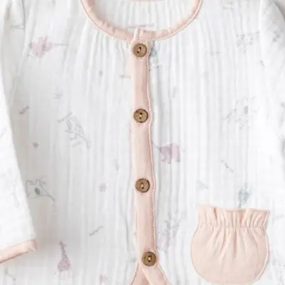 Andy Wawa Kız Bebek Ceket Müslin Love Family Ekru - 2