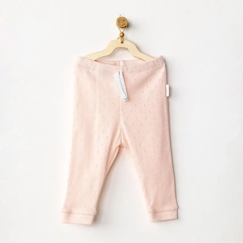 Andy Wawa Kız Bebek Pantolon Jacquard Basic Pembe - 1