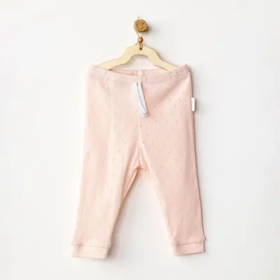 Andy Wawa Kız Bebek Pantolon Jacquard Basic Pembe - 2