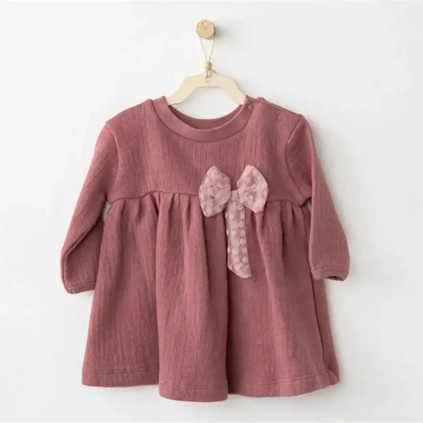 Andy Wawa Kız Elbise Casual Gül Kurusu - 3