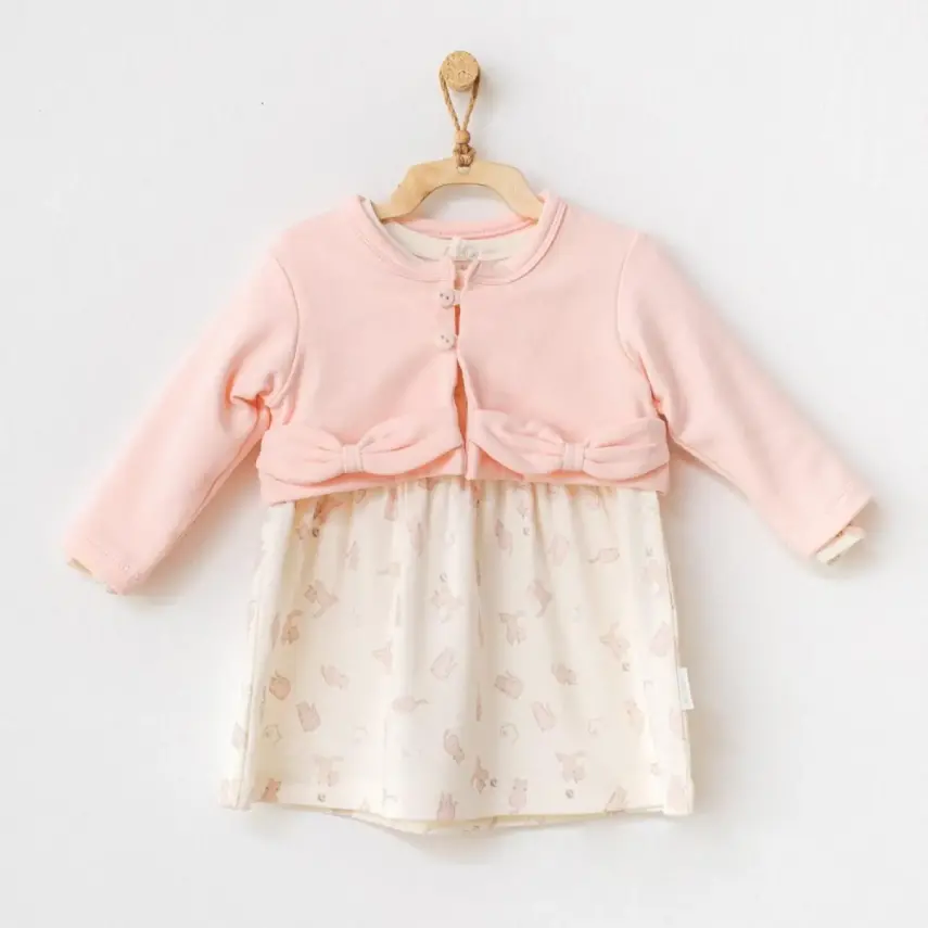 Andy Wawa Kız Elbise Meow Pembe - 1