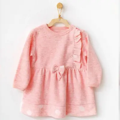 Andy Wawa Kız Elbise Polka Dot Pembe