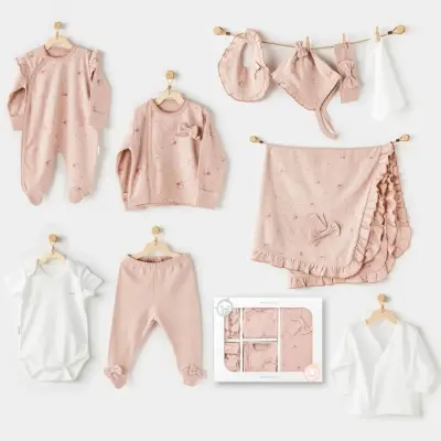 Andy Wawa Kız Hastane Çıkışı 10lu Floral Baby Gül Kurusu