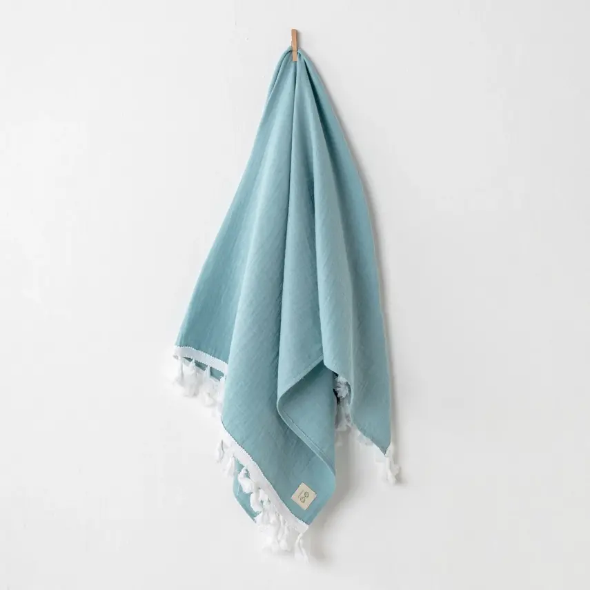 Andy Wawa Müslin Battaniye Baby Home 120x90cm Mavi Gökyüzü - 1