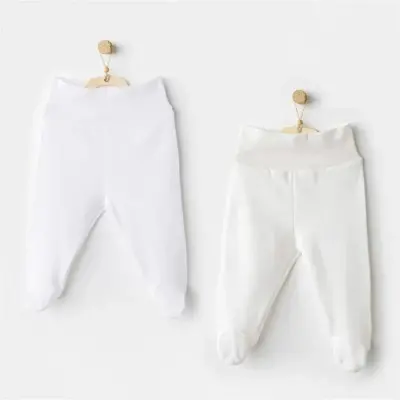 Andy Wawa Pantolon Patikli 2li Ekru - Beyaz