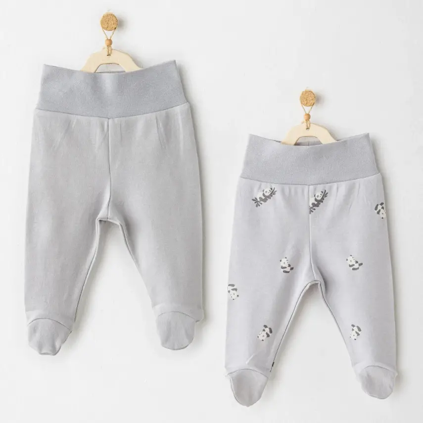 Andy Wawa Pantolon Patikli 2li Keep Smiling Gri - 1