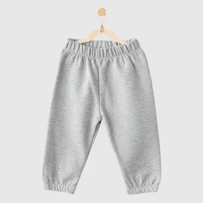Andy Wawa Unisex Kışlık Bebek Pantolon Basic Gri Melanj - 2