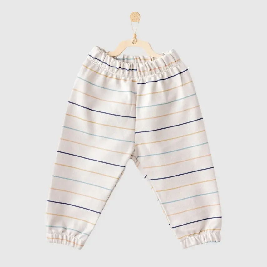 Andy Wawa Unisex Kışlık Bebek Pantolon Basic Stone Stripred - 1