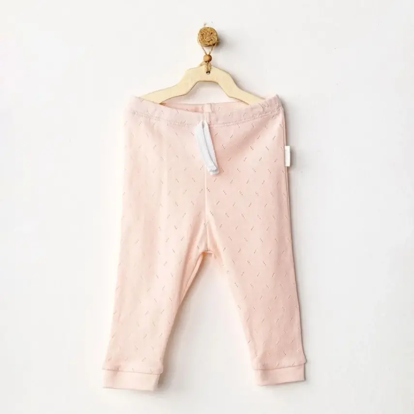 Andy Wawa Unisex Pantolon Jacquard Basic Pembe - 1