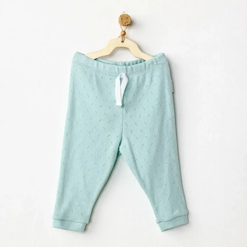 Andy Wawa Unisex Pantolon Jacquard Basic Yeşil - 1