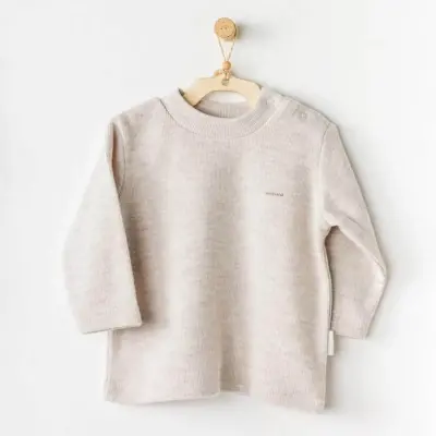 Andy Wawa Unisex T-Shirt Basic Bej Melanj - 4