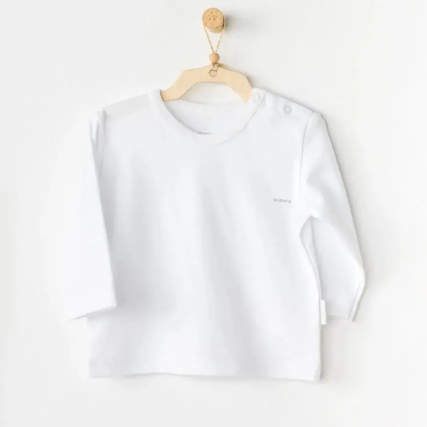 Andy Wawa Unisex Unisex Sweatshirt Basic Beyaz - 2