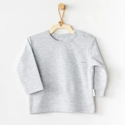 Andy Wawa Unisex Unisex Sweatshirt Basic Gri Melanj 