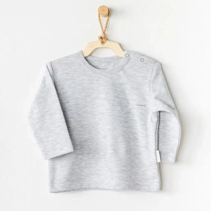 Andy Wawa Unisex Unisex Sweatshirt Basic Gri Melanj - 2