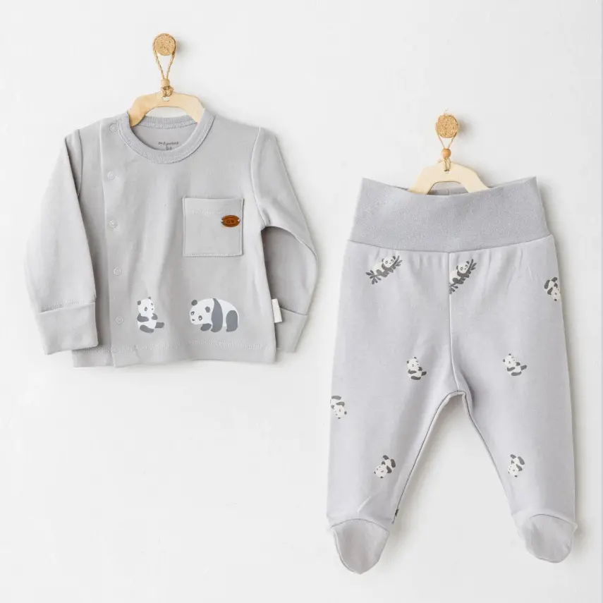 Andy Wawa Zıbın Takımı 2li Keep Smiling Gri - 1