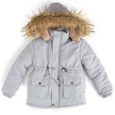 Angeltouch Erkek Parka Kaban Gri - 3