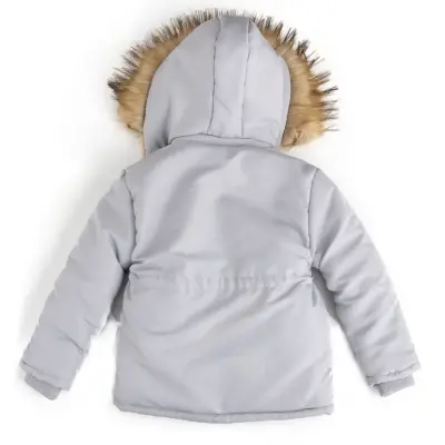 Angeltouch Erkek Parka Kaban Gri - 5