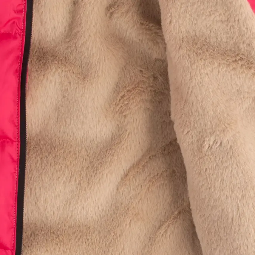 Angeltouch Kız Su Geçirmez Kaban Kare Desen Fuşya - 10