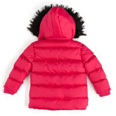 Angeltouch Kız Su Geçirmez Kaban Kare Desen Fuşya - 13